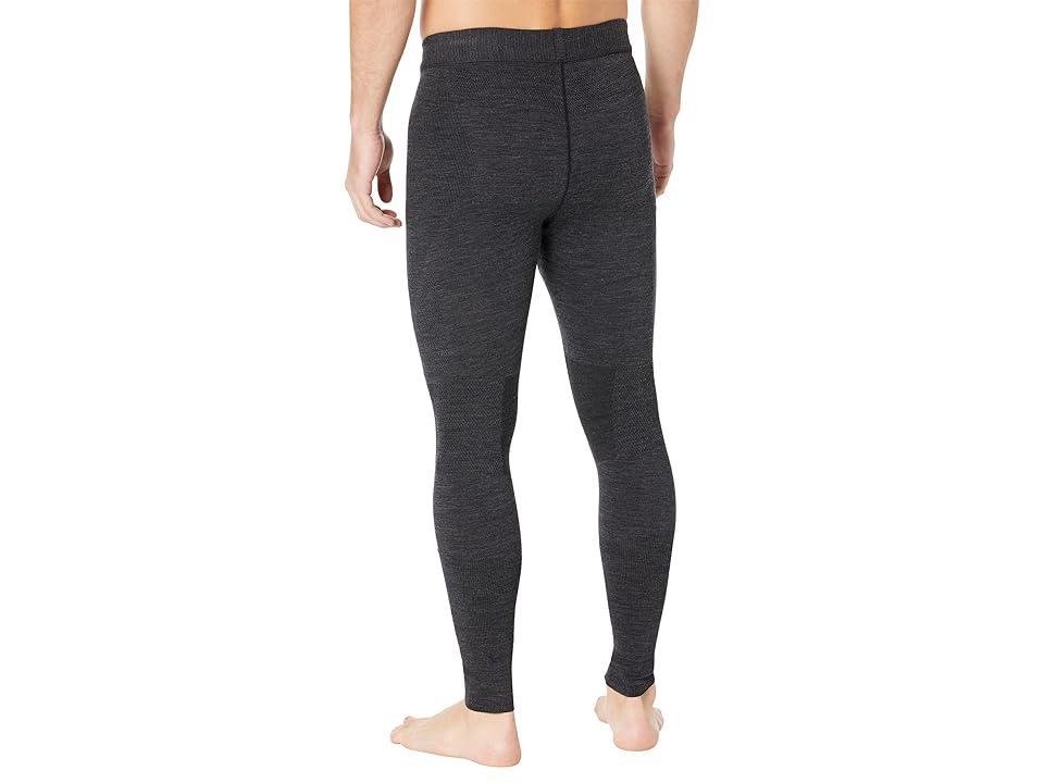 Smartwool Intraknit Thermal Merino Base Layer Bottoms (Charcoal Heather/Black) Men's Clothing Product Image