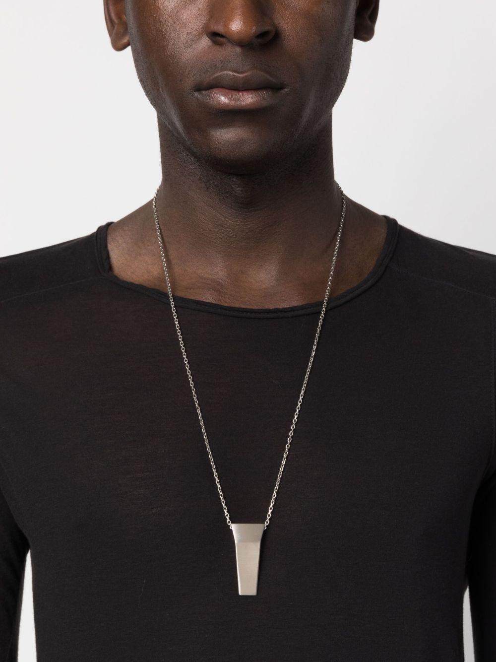 logo-engraved chain necklace Product Image
