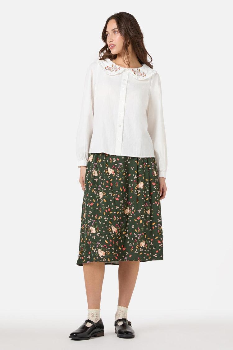 Rabbit Embroidered Blouse Product Image