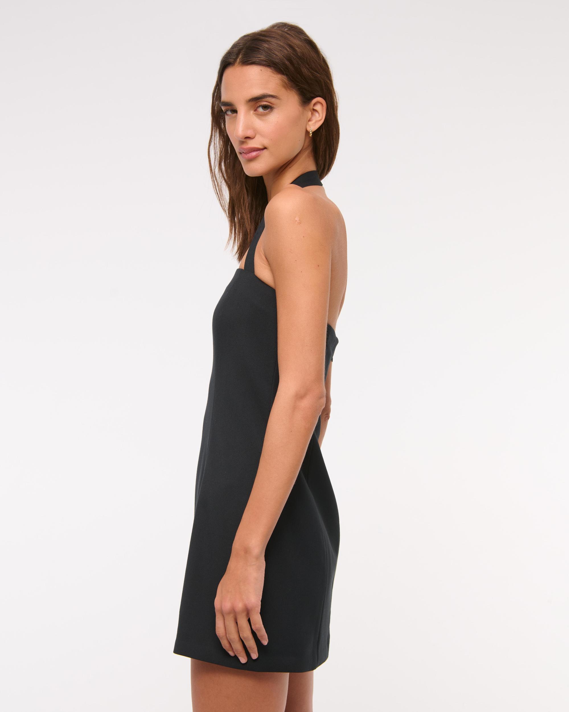 Halter Tailored Mini Dress Product Image