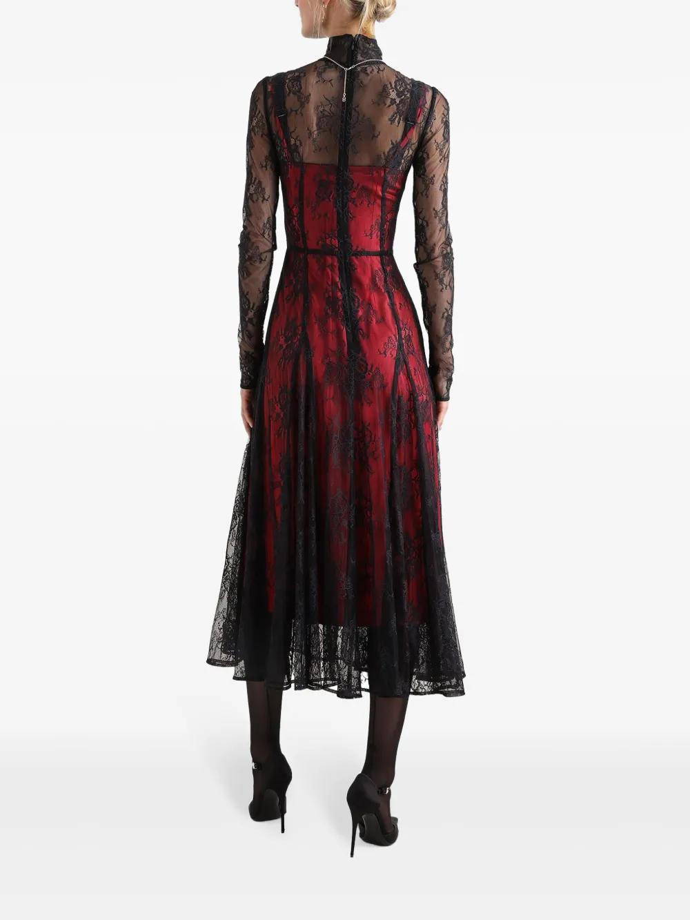 chantilly lace midi dress Product Image