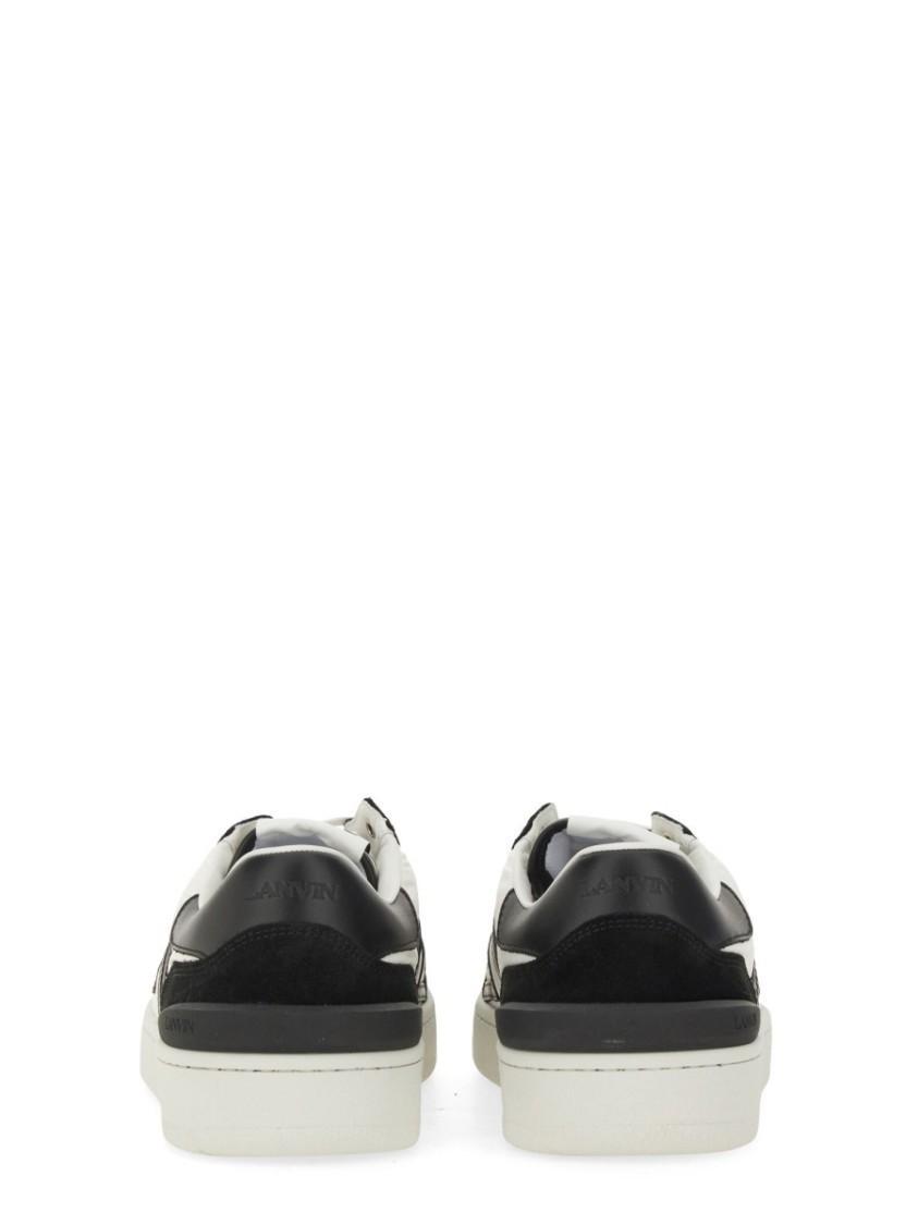White & Black Clay Mesh Sneakers Product Image