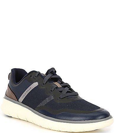 Cole Haan Generation Zerogrand Men's Textured Sneakers, Size: 9.5, Blue Blazer Truffle Ti Product Image