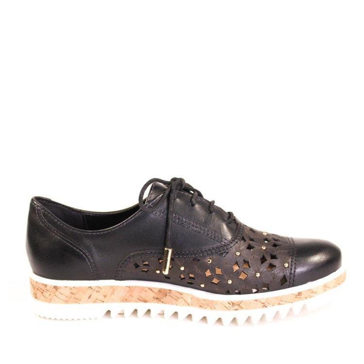 Dallas Embroidered Leather Sneakers Product Image