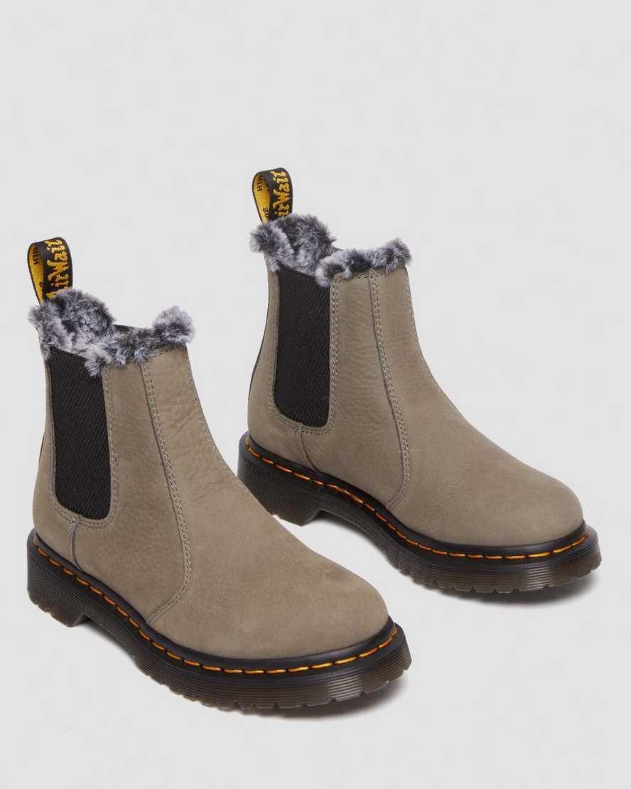 Dr. Martens Womens Leonore Faux Fur Lined Chelsea Boots Product Image