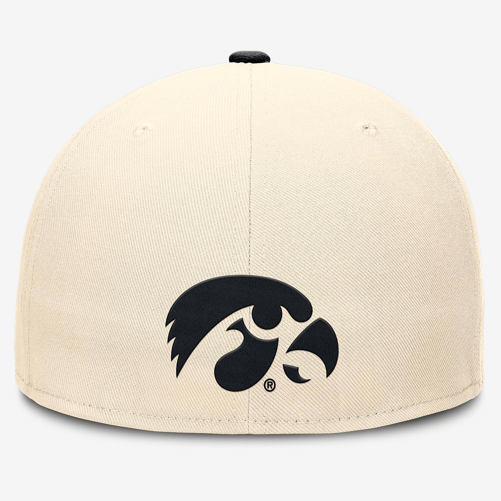 Iowa Hawkeyes Primetime True Nike Men's Dri-FIT College Fitted Hat Product Image