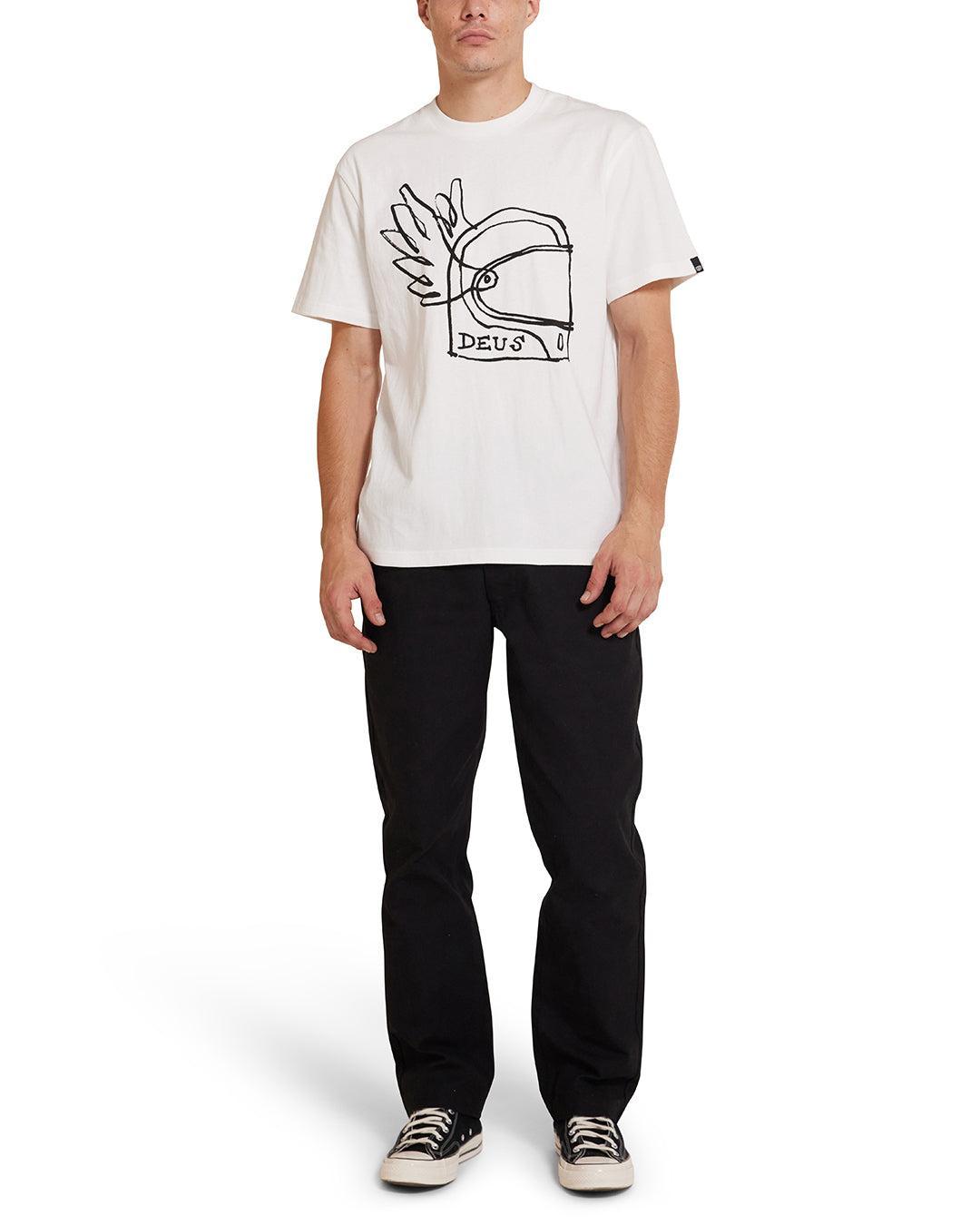 Helmet Tee - Vintage White Product Image