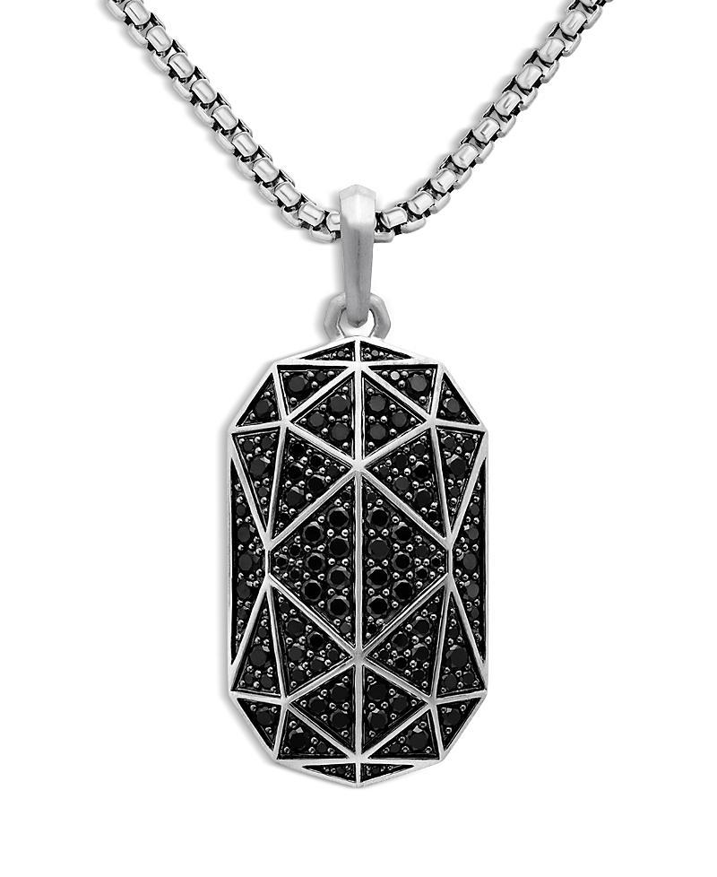 Mens Faceted Amulet in Sterling Silver Product Image