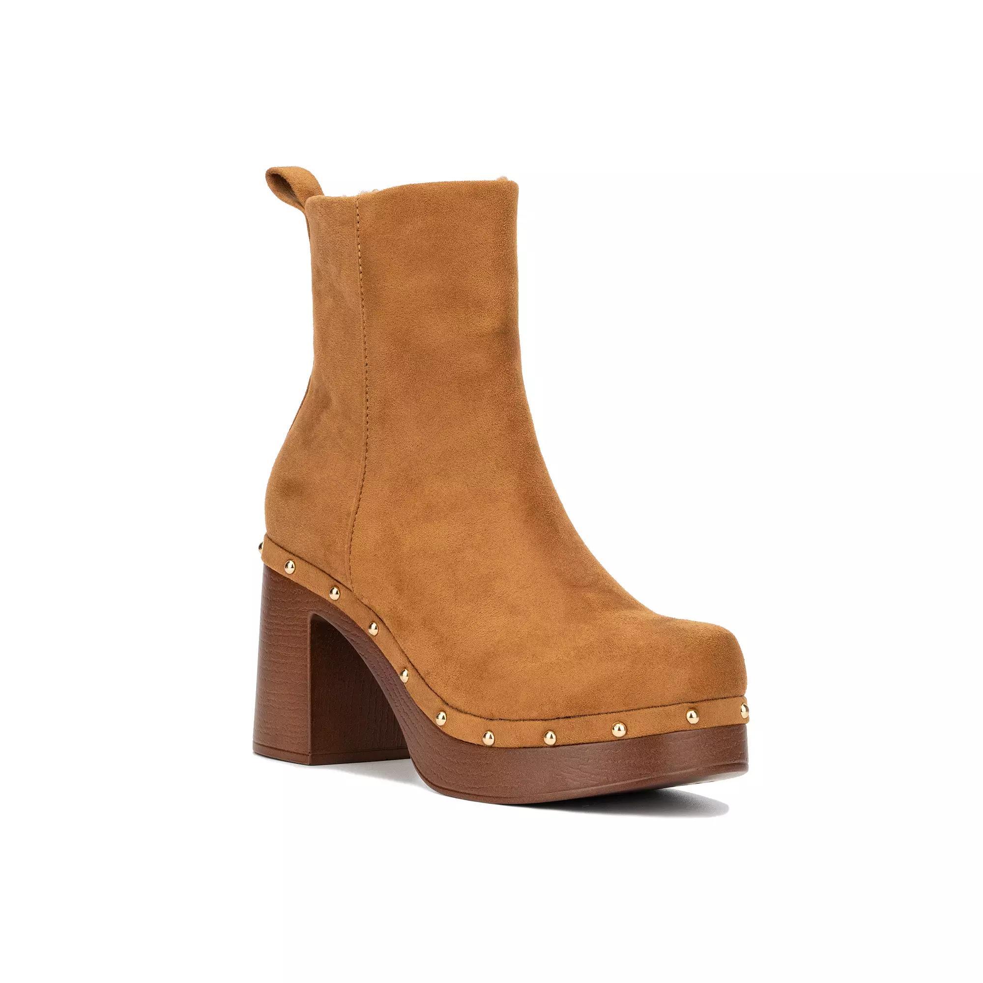 New York & Company Vanna Women's Heeled Ankle Boots, Size: 6, Red Product Image