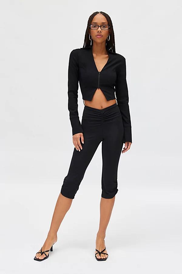Silence + Noise Mars Zip Up Long Sleeve Top Womens at Urban Outfitters Product Image