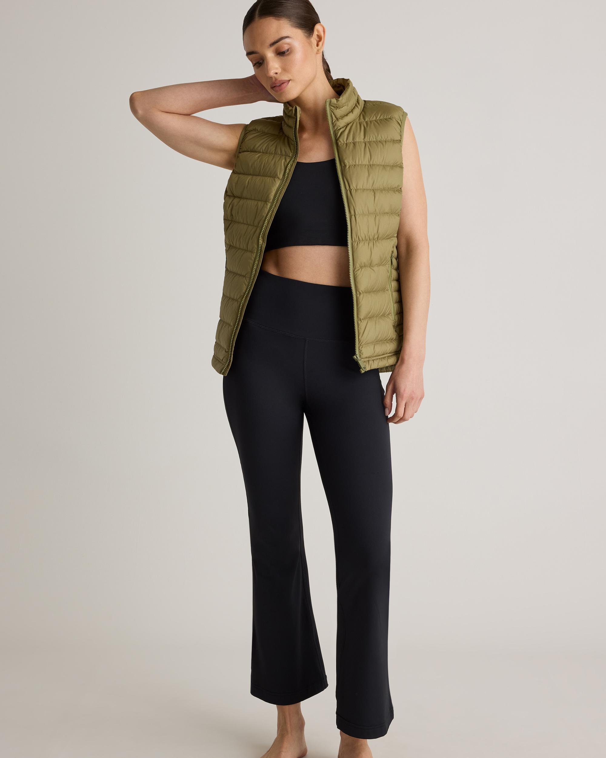 Quince | Women's Ultra-Form High-Rise Flared Pants Nylon/Spandex Product Image