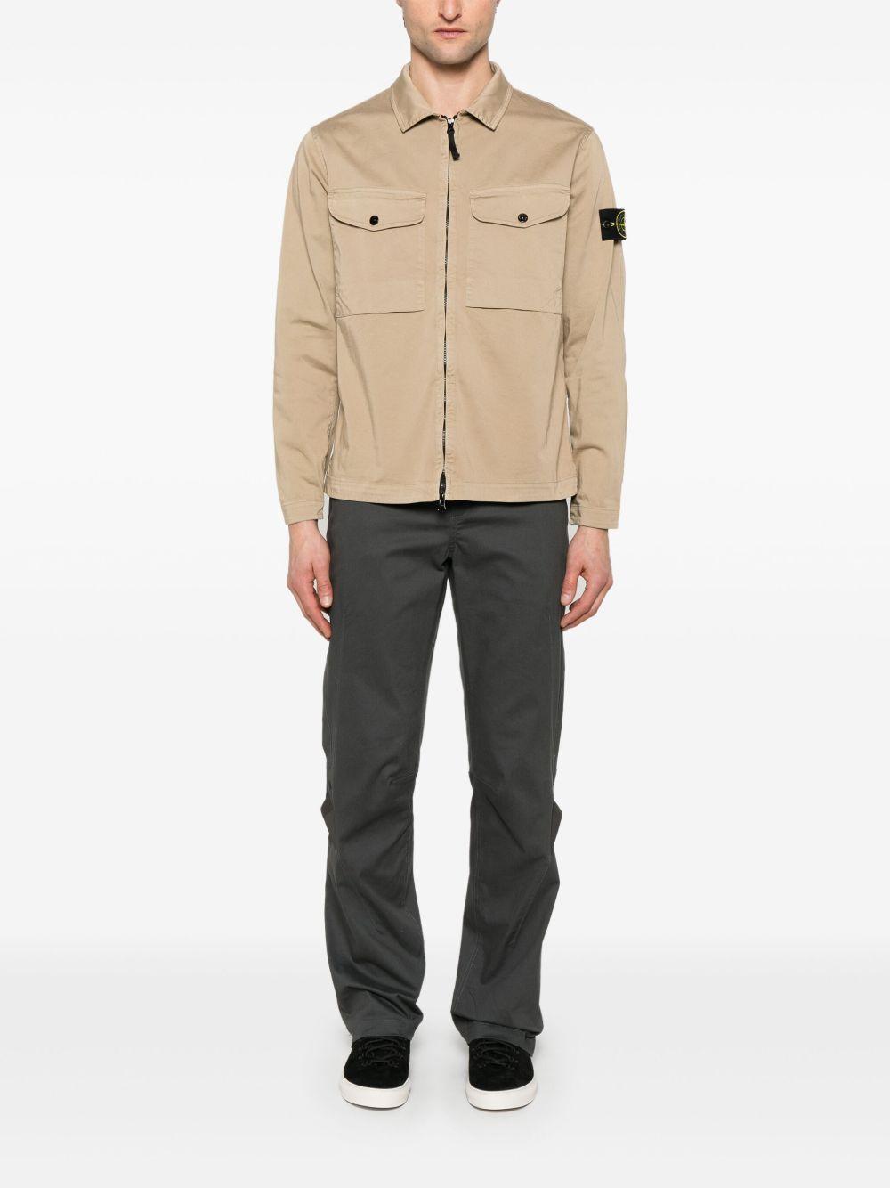 Compass-badge shirt jacket Product Image