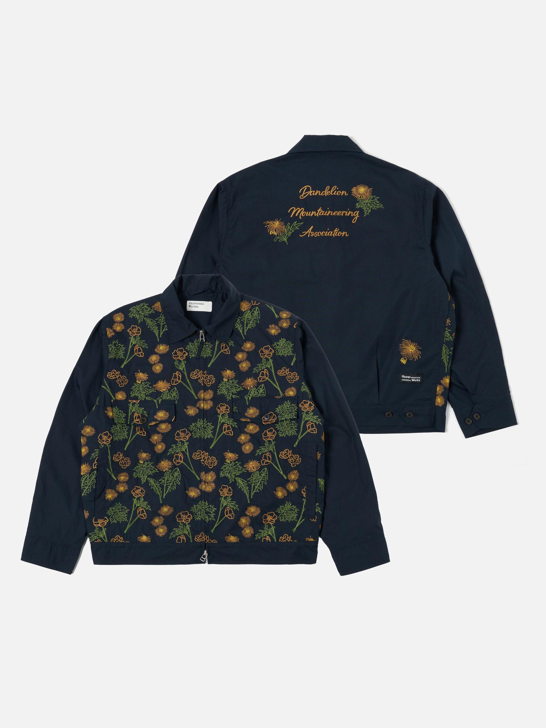 Flower Mountain x Universal Works Navy Broadcloth E130 Jacket Product Image
