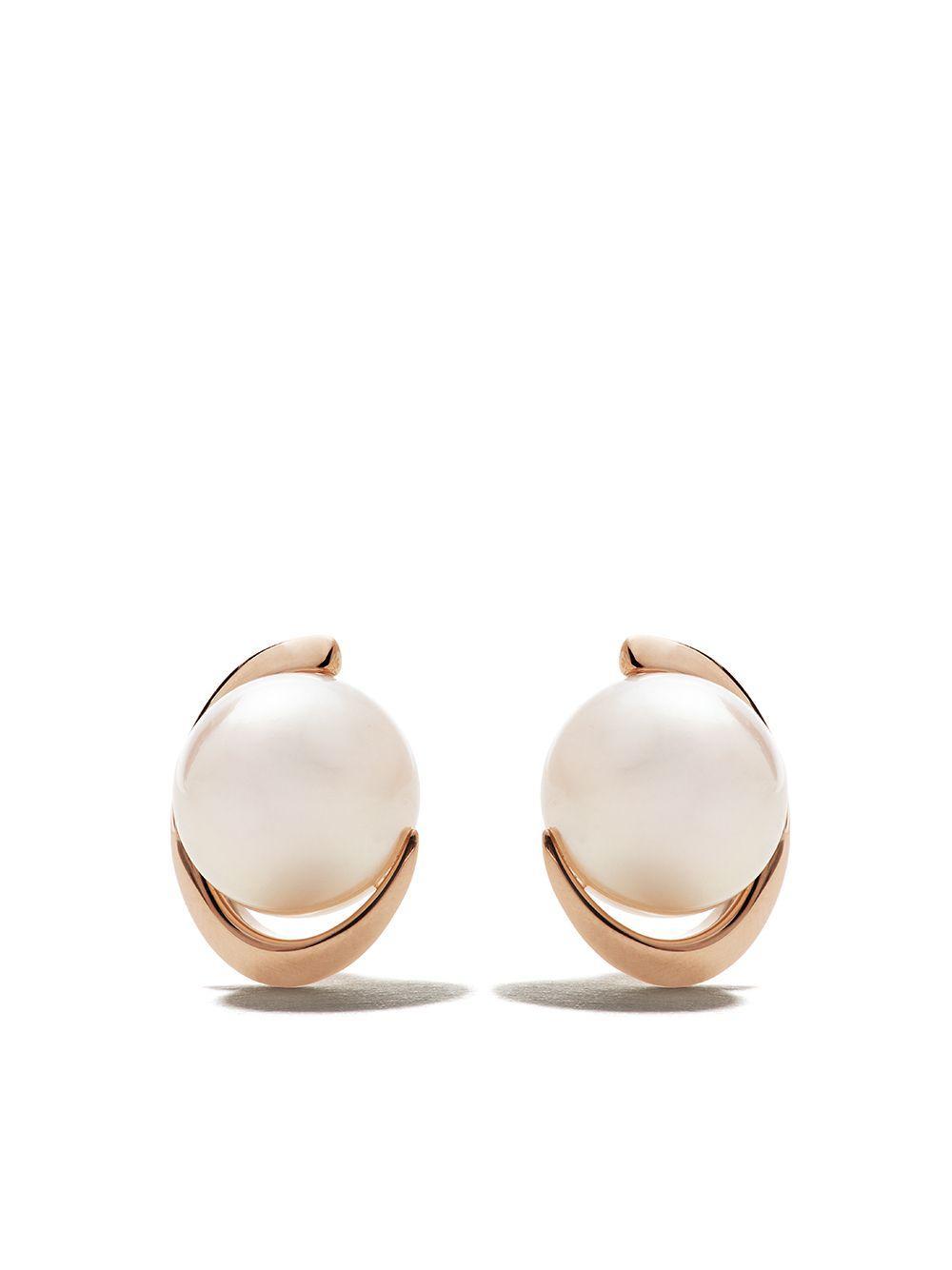 18kt rose gold Akoya pearl earrings Product Image