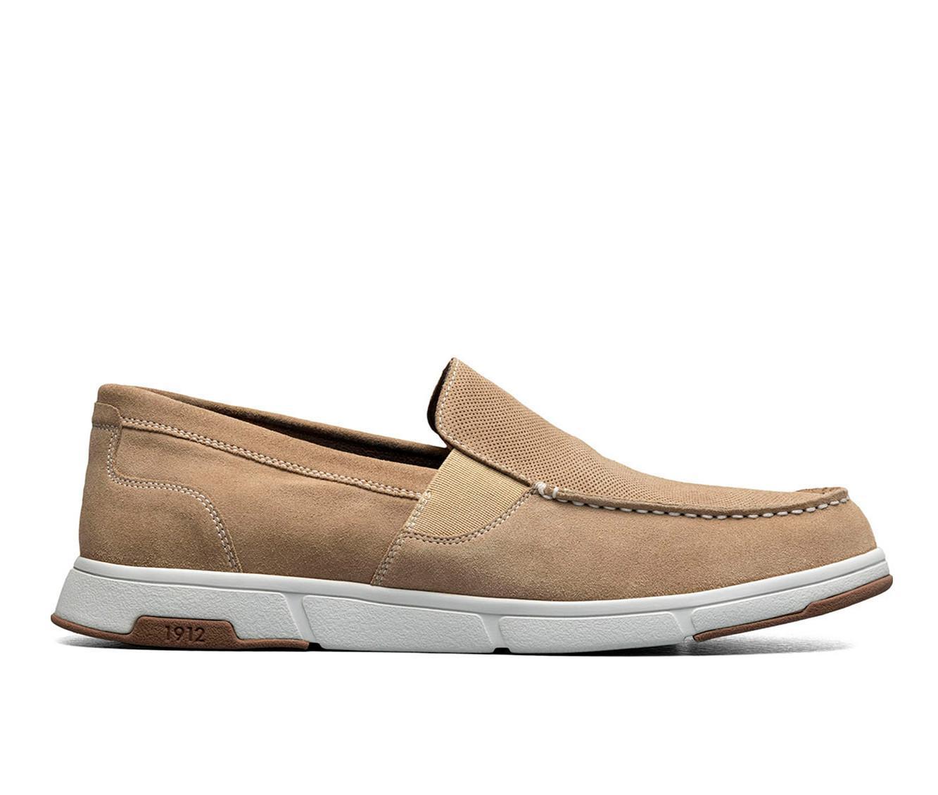 Men's Nunn Bush Luca Suede Moc Toe Venetian Slip On Loafers Product Image