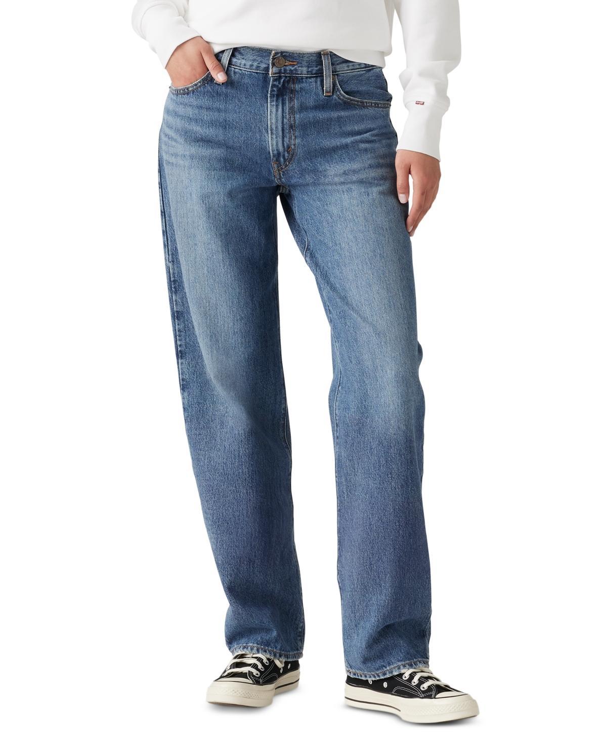Levi's® Women's Mid-Rise '94 Baggy Jeans - Granite State 31: Cotton Denim, Standard Fit, Straight Leg Product Image