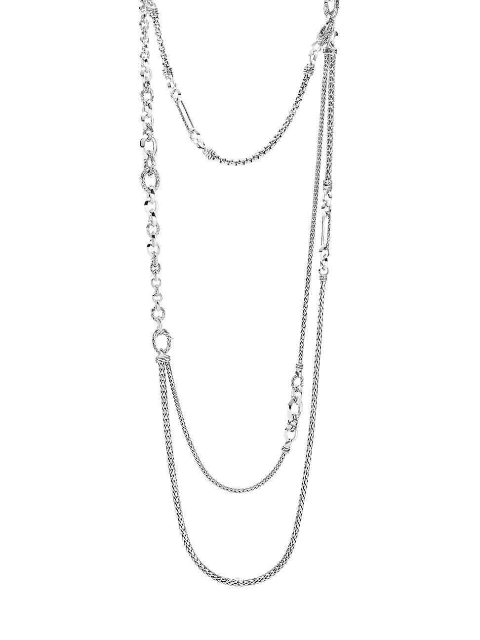 John Hardy Sterling Silver Classic Chain Layered Necklace, 34 Product Image