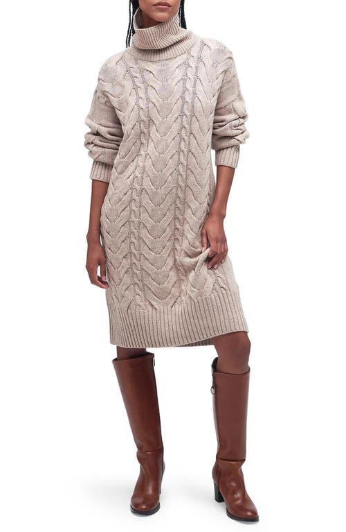 Barbour Woodlane Cable Knit Sweater Dress Product Image