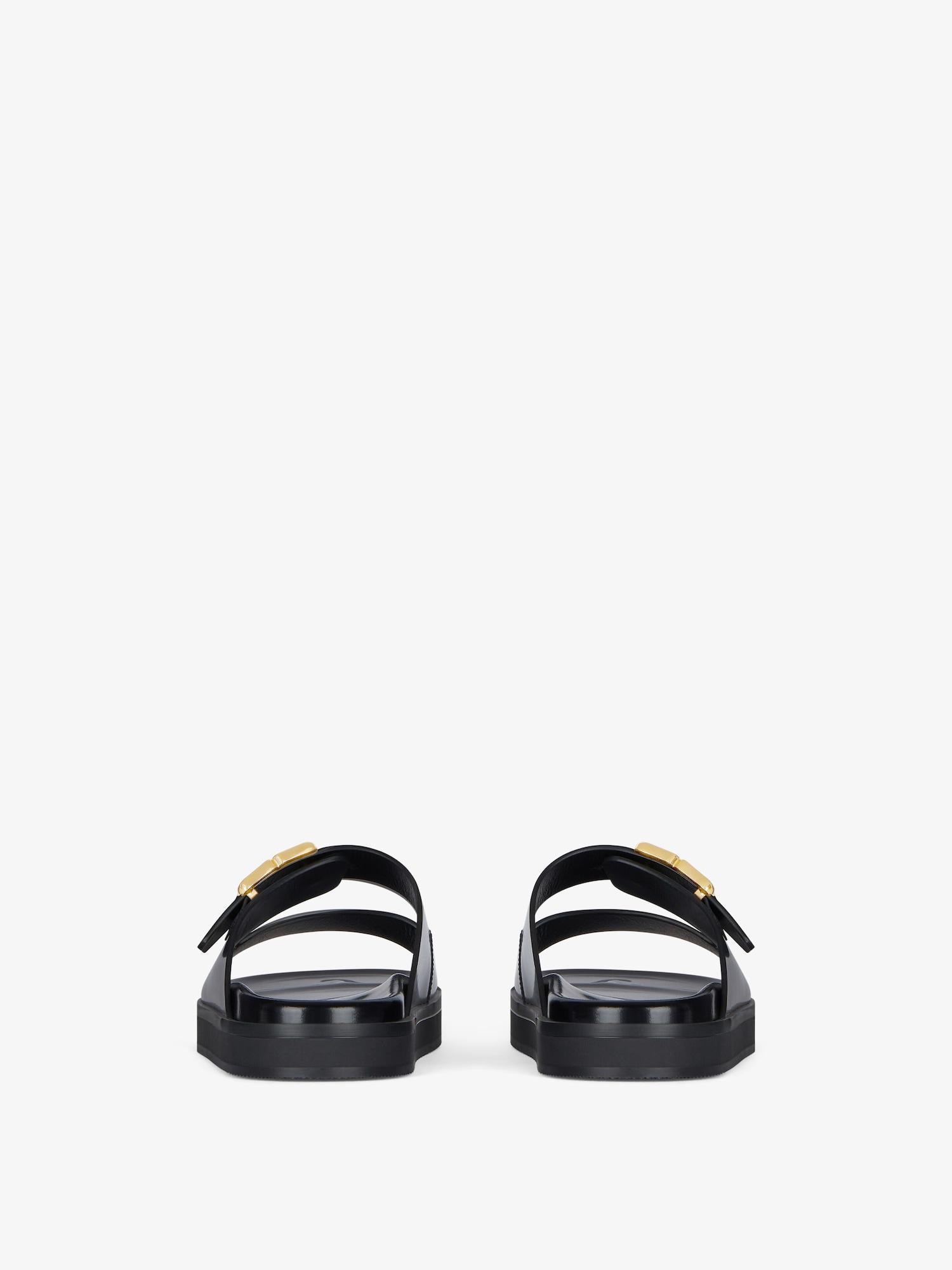 4G Liquid flat mules in leather Product Image