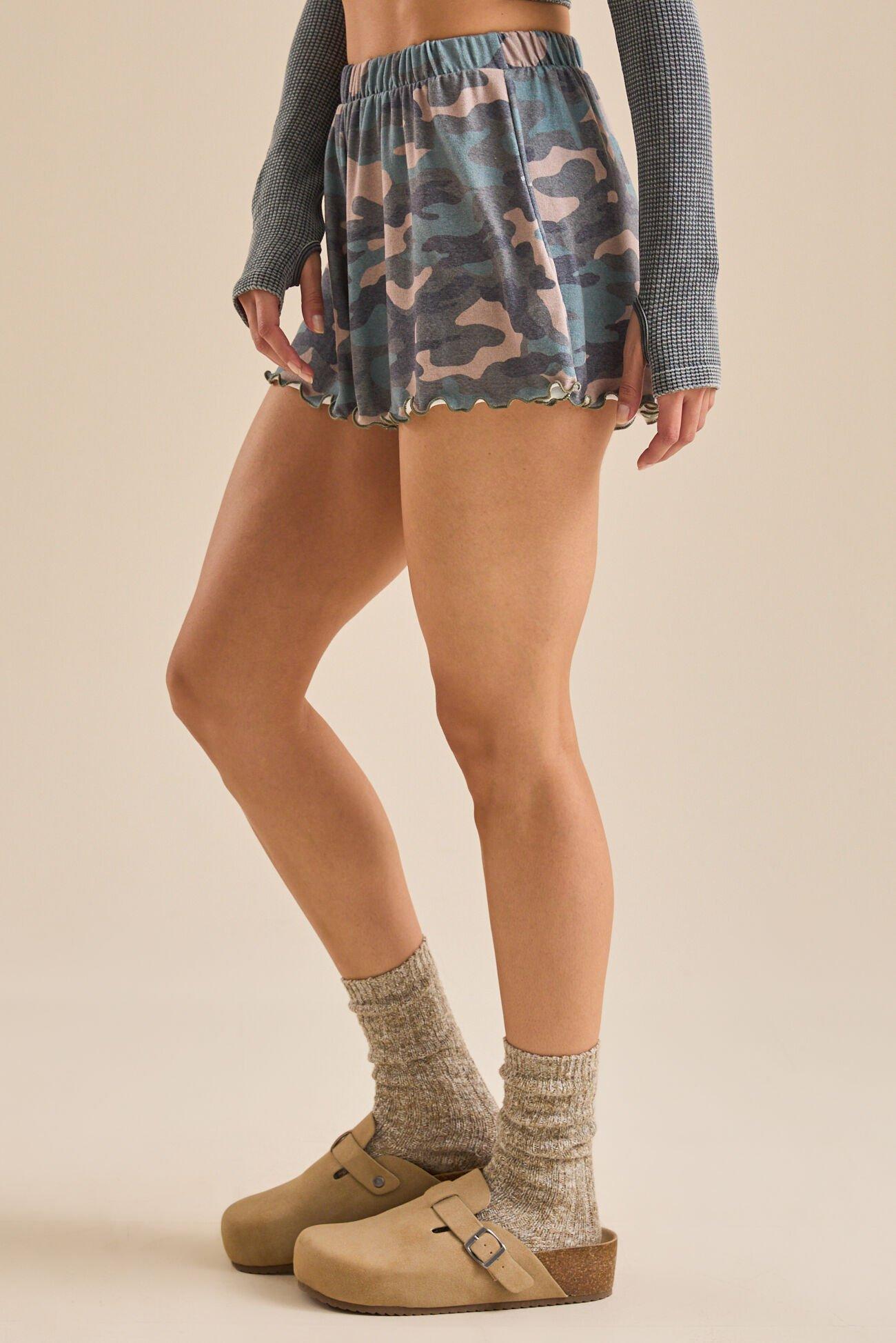 Stealth Mode Camo Lounge Shorts Product Image