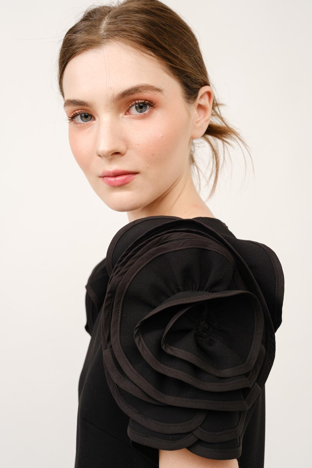 SS Ruffle Shoulder Dress Product Image
