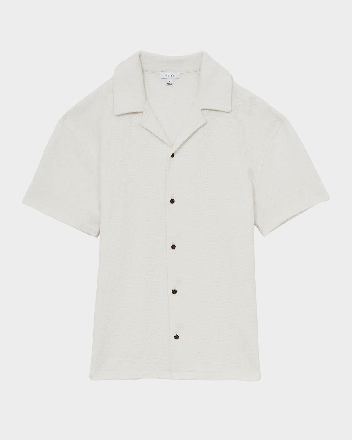 Mens Ackling Geo Knit Camp Shirt Product Image