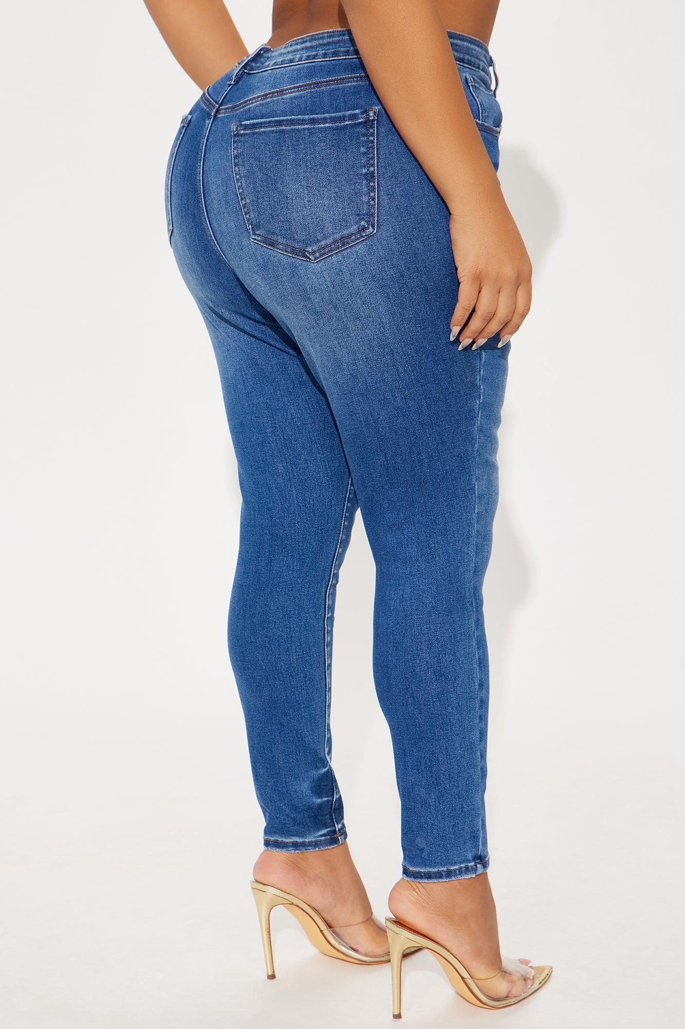 Kalisha Stretch Skinny Jeans - Medium Wash Product Image