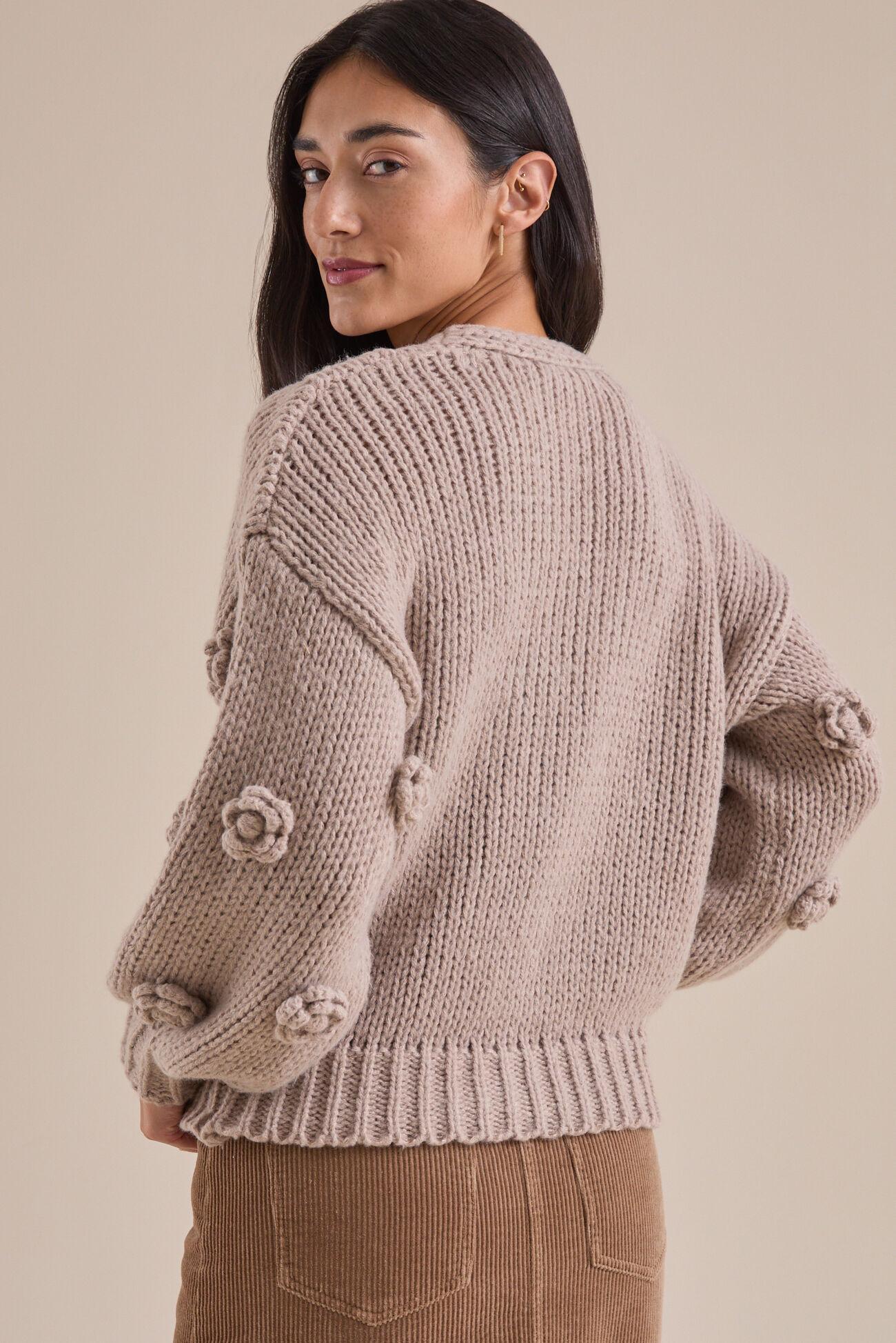 Genevieve 3D Floral Cardigan Product Image