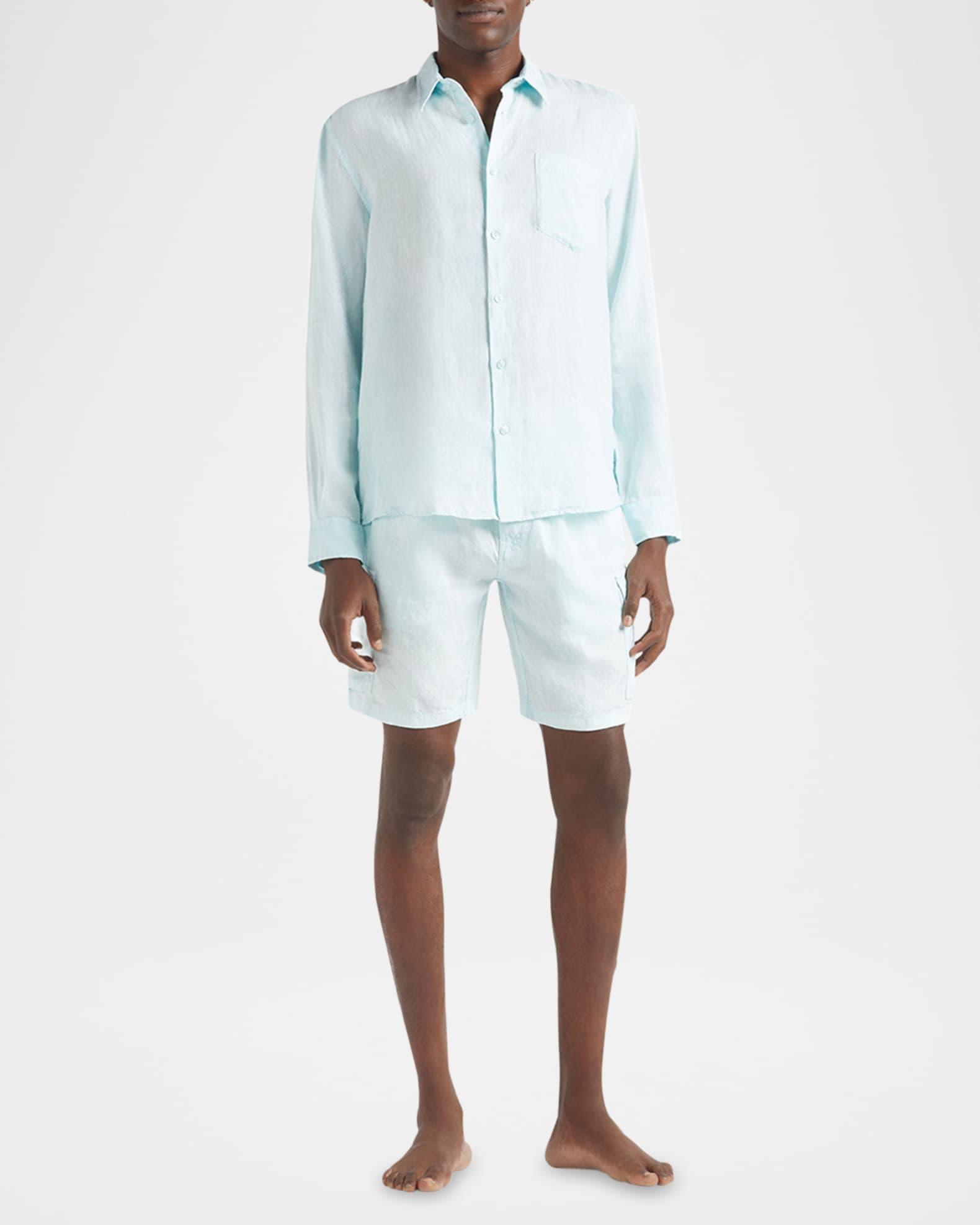 Mens Linen Sport Shirt Product Image
