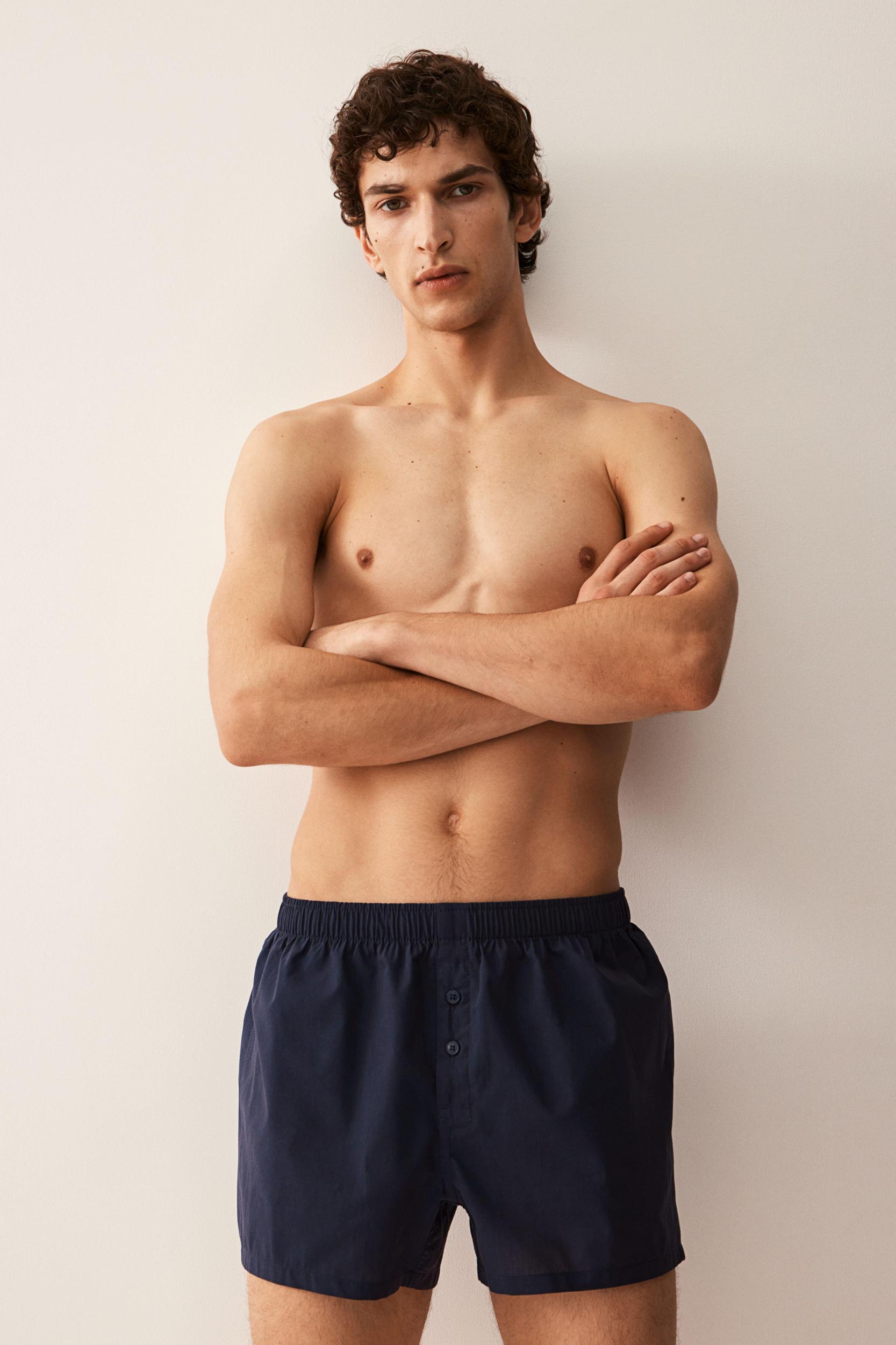 5-pack Woven Cotton Boxer Shorts Product Image
