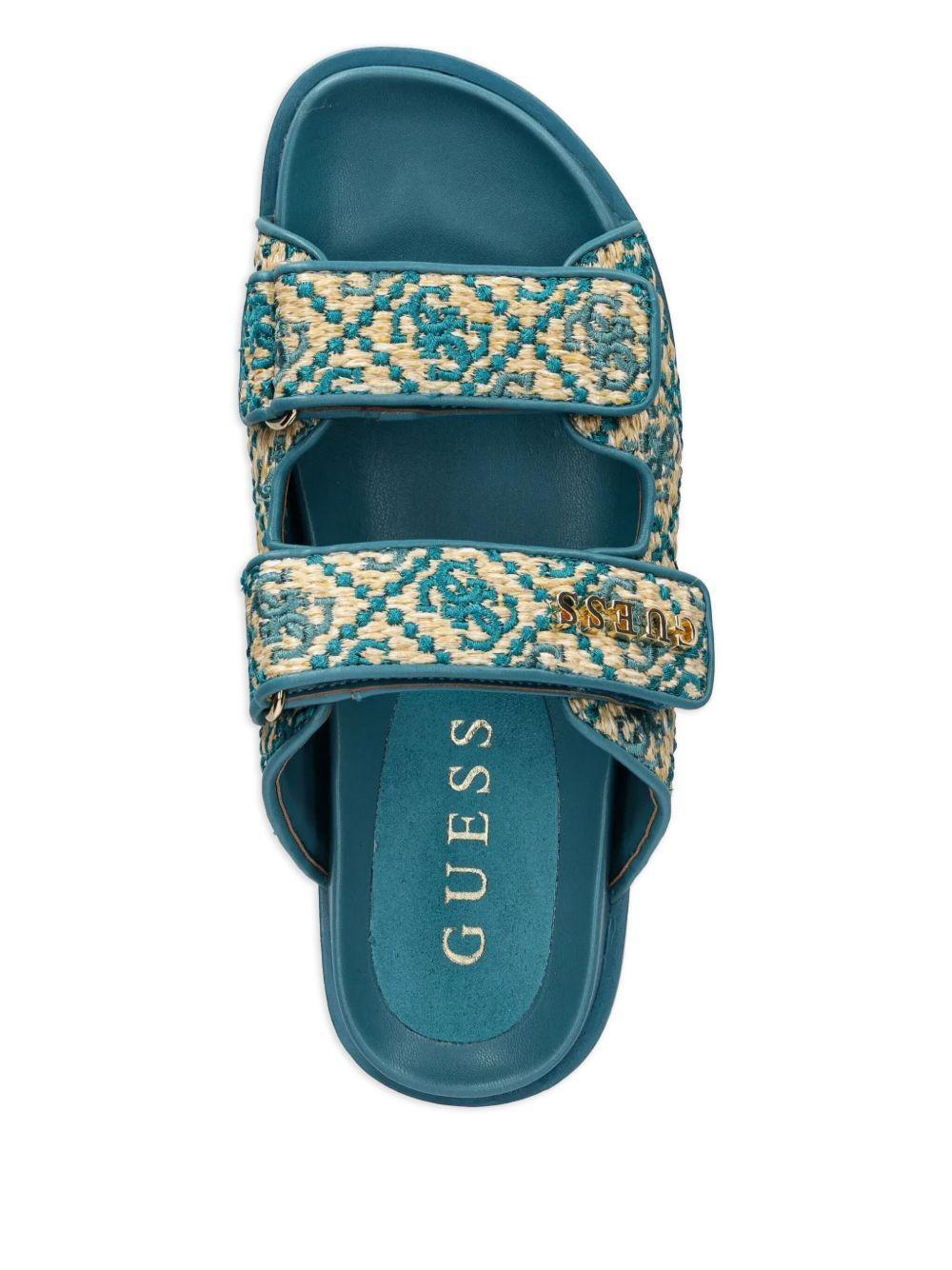 Fadeliza textured double-strap flat sandals Product Image