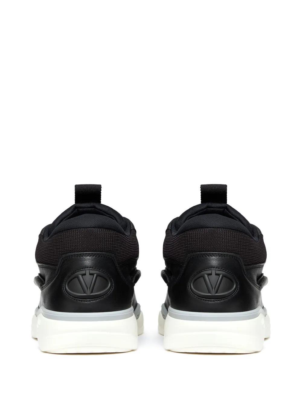 leather low-top sneakers Product Image