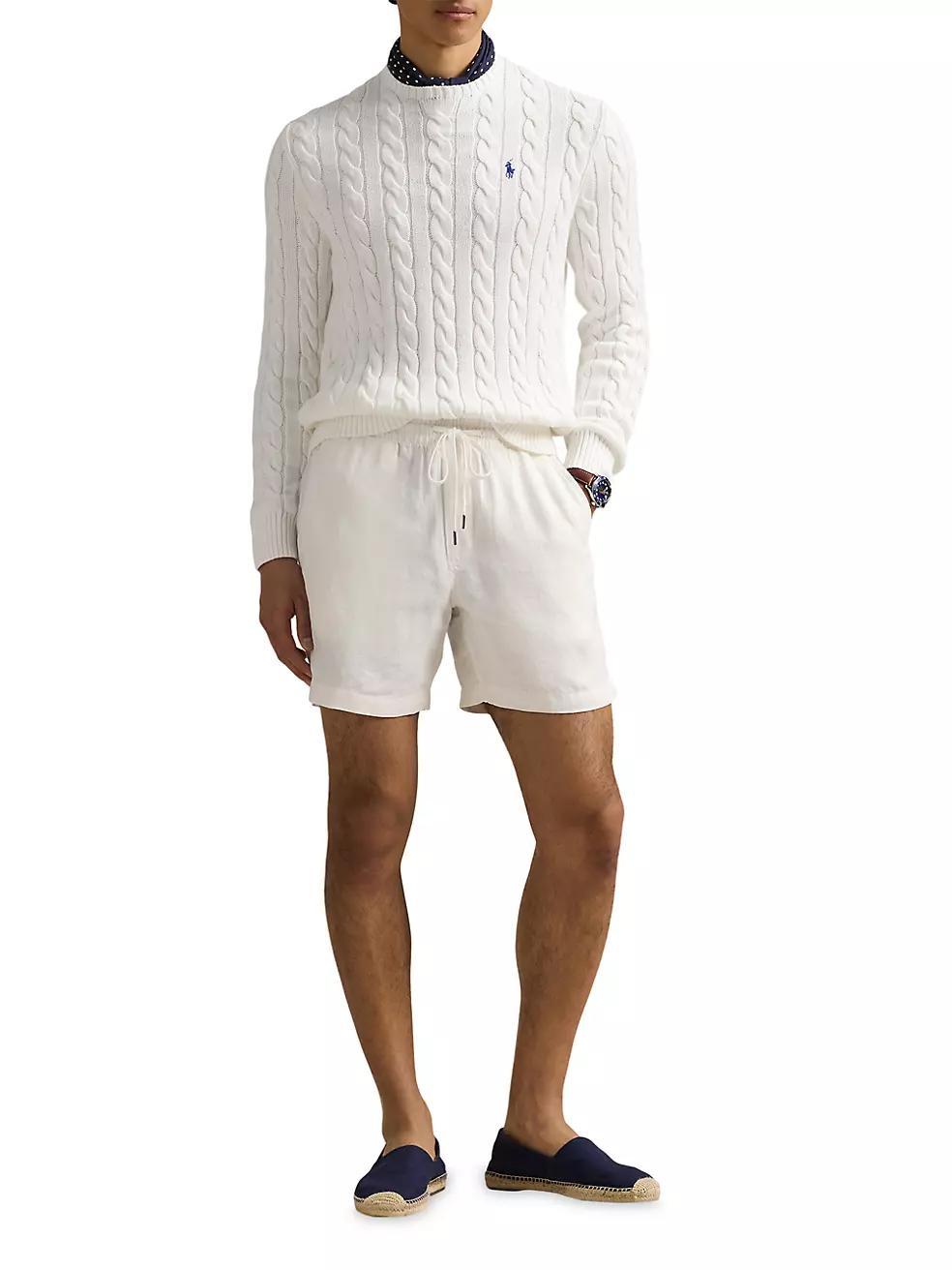 Cable-Knit Cotton Sweater Product Image