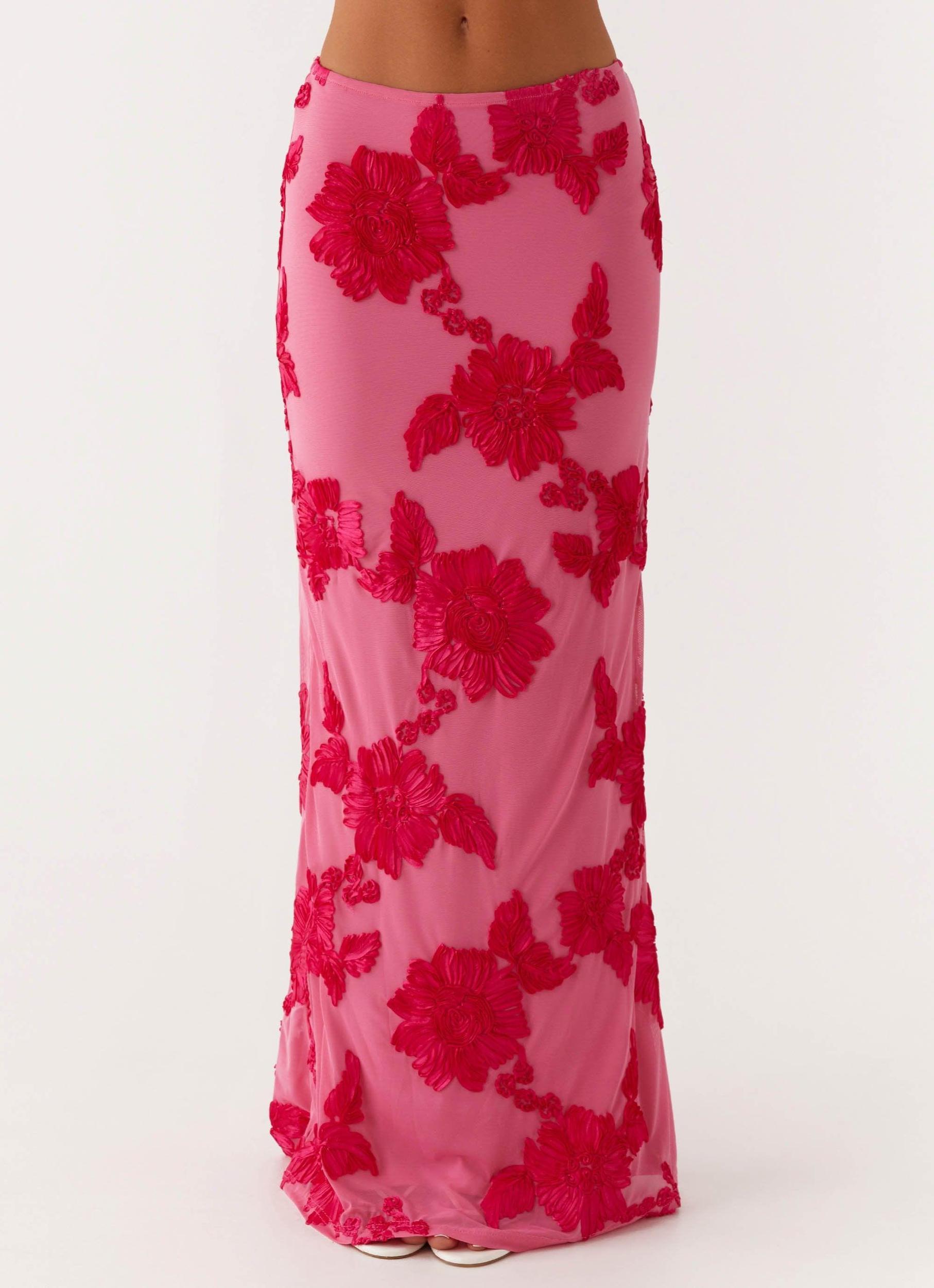 Radiate Maxi Skirt - Pink Product Image