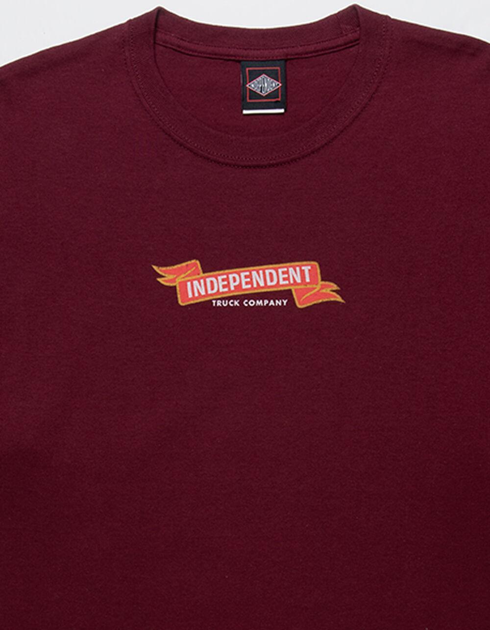 INDEPENDENT Ride Free Mens Tee - MAROON Product Image