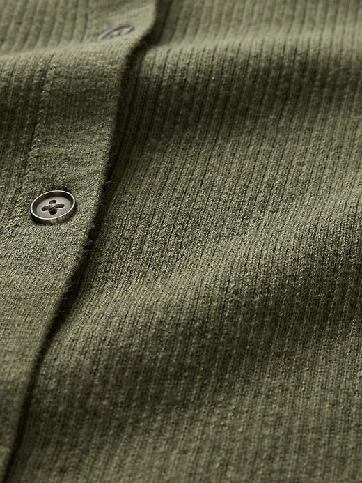 CashSoft Rib Polo Cardigan Product Image