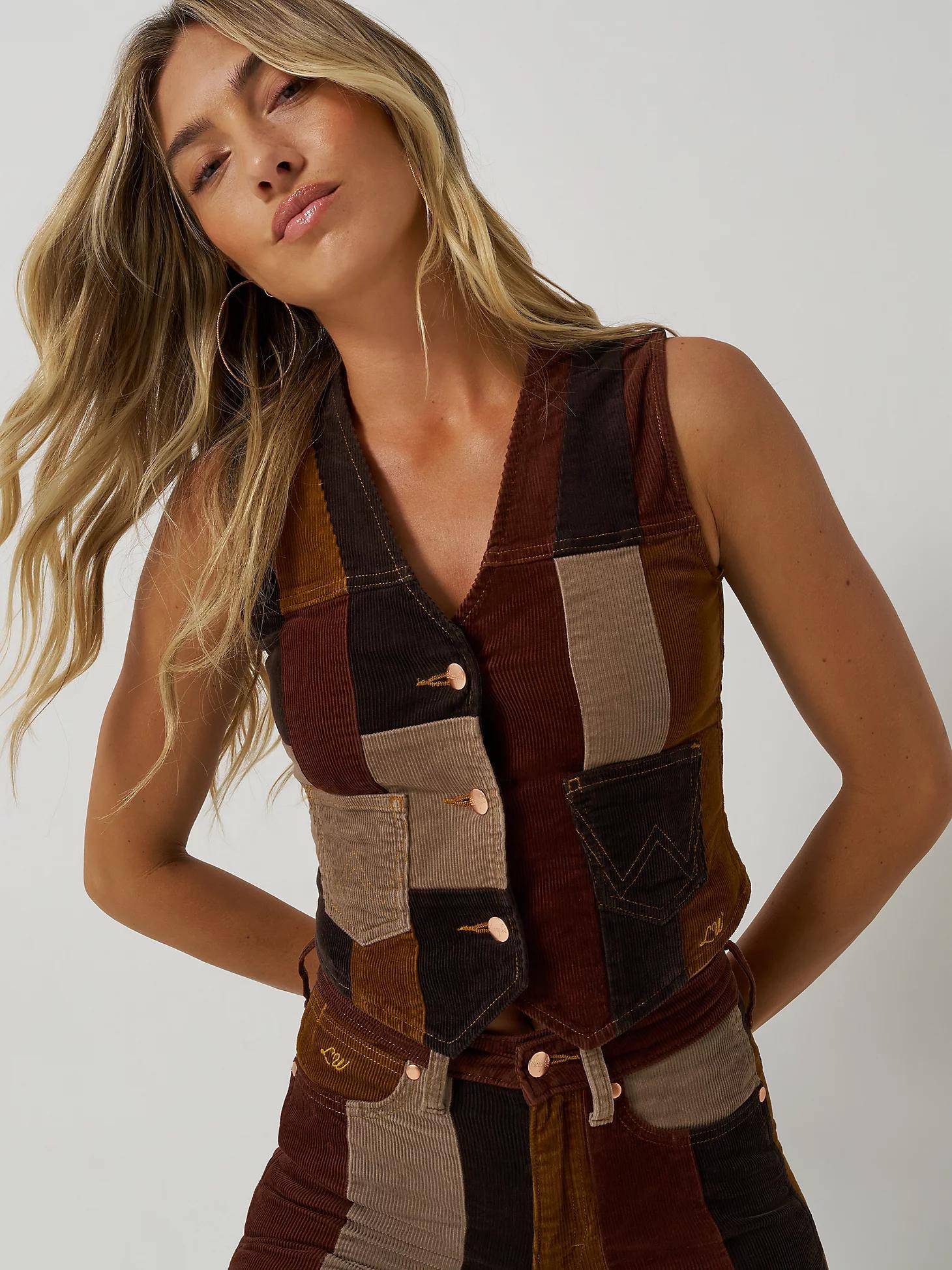 Wrangler x Lainey Wilson Patchwork Vest | Women's JACKETS & OUTERWEAR | Wrangler® Product Image