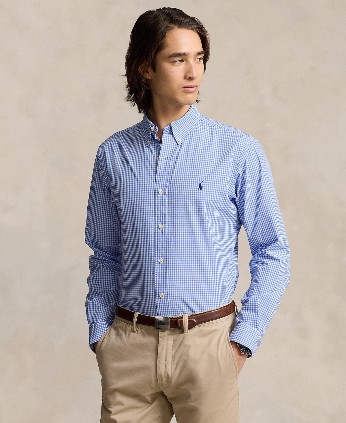 POLO RALPH LAUREN Men's Slim-fit Stretch Poplin Shirt In Polo Black Product Image
