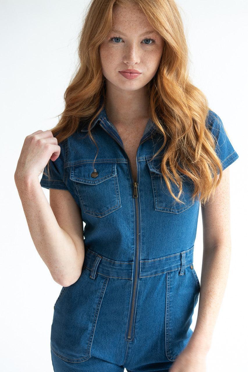 Denim Boiler Suit Product Image