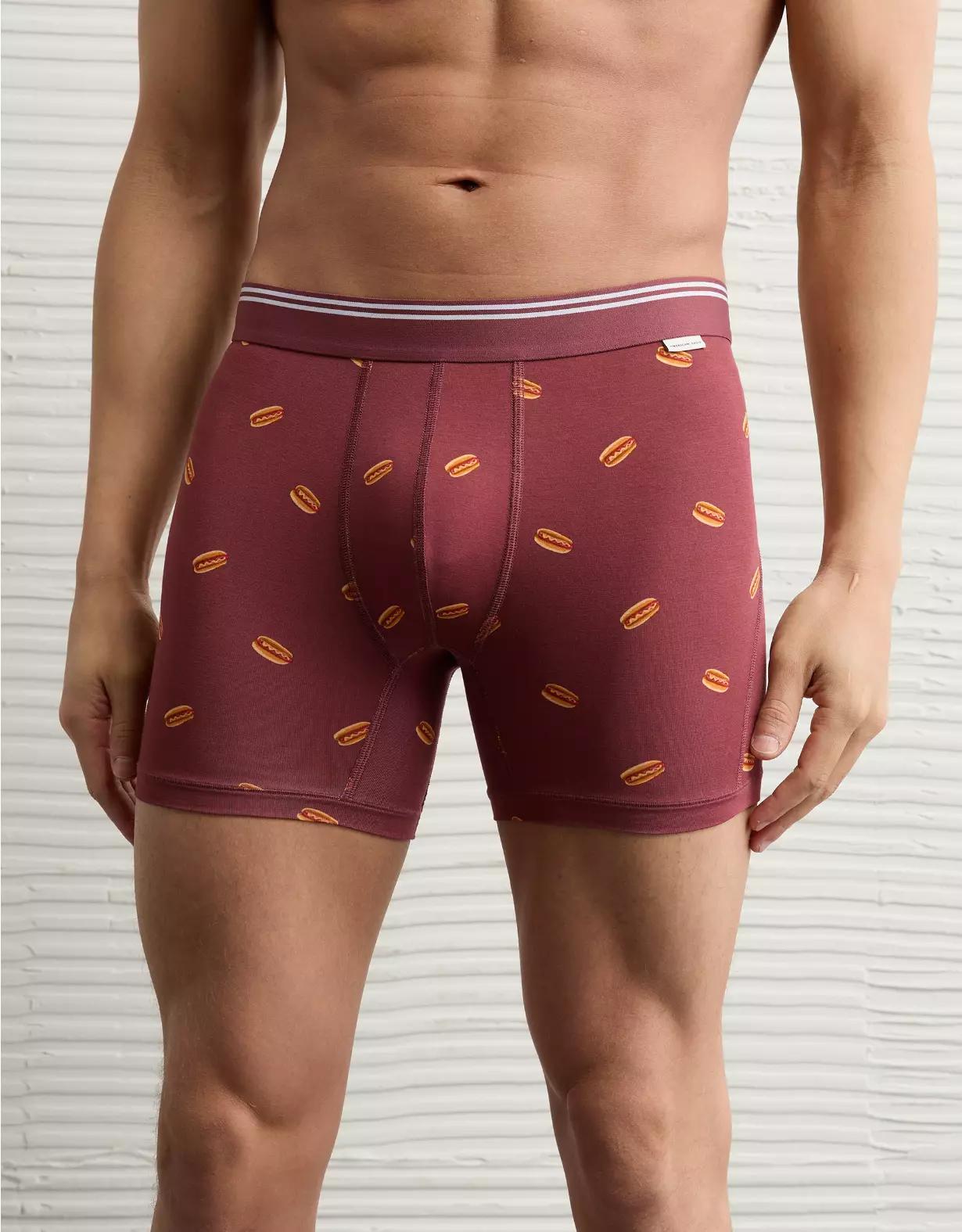 AEO Men's Palm Trees 4.5" Ultra Soft Boxer Brief Product Image