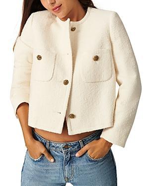 Womens Meredith Tweed Cotton-Blend Jacket Product Image