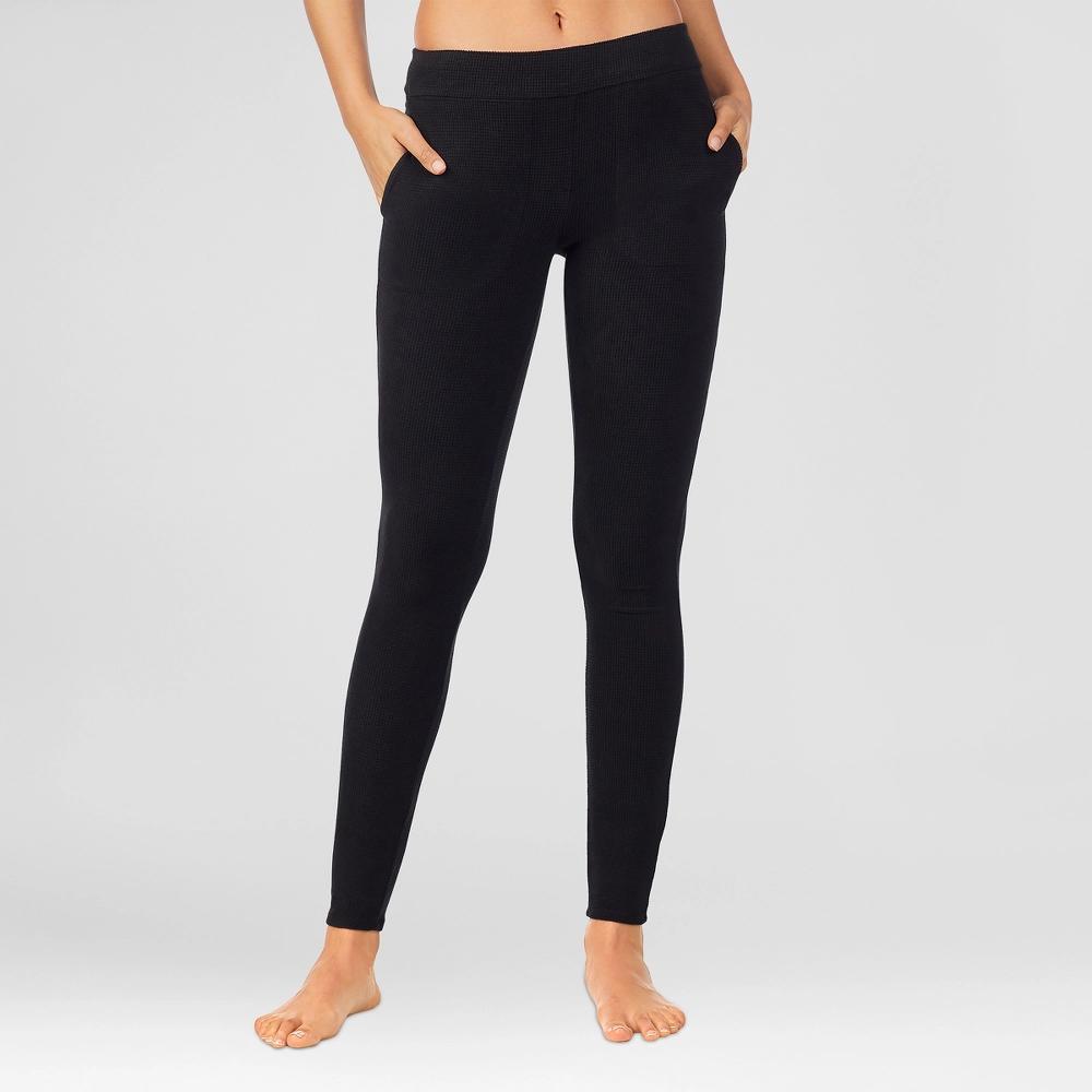 Warm Essentials by Cuddl Duds Womens Textured Fleece Thermal Leggings Product Image