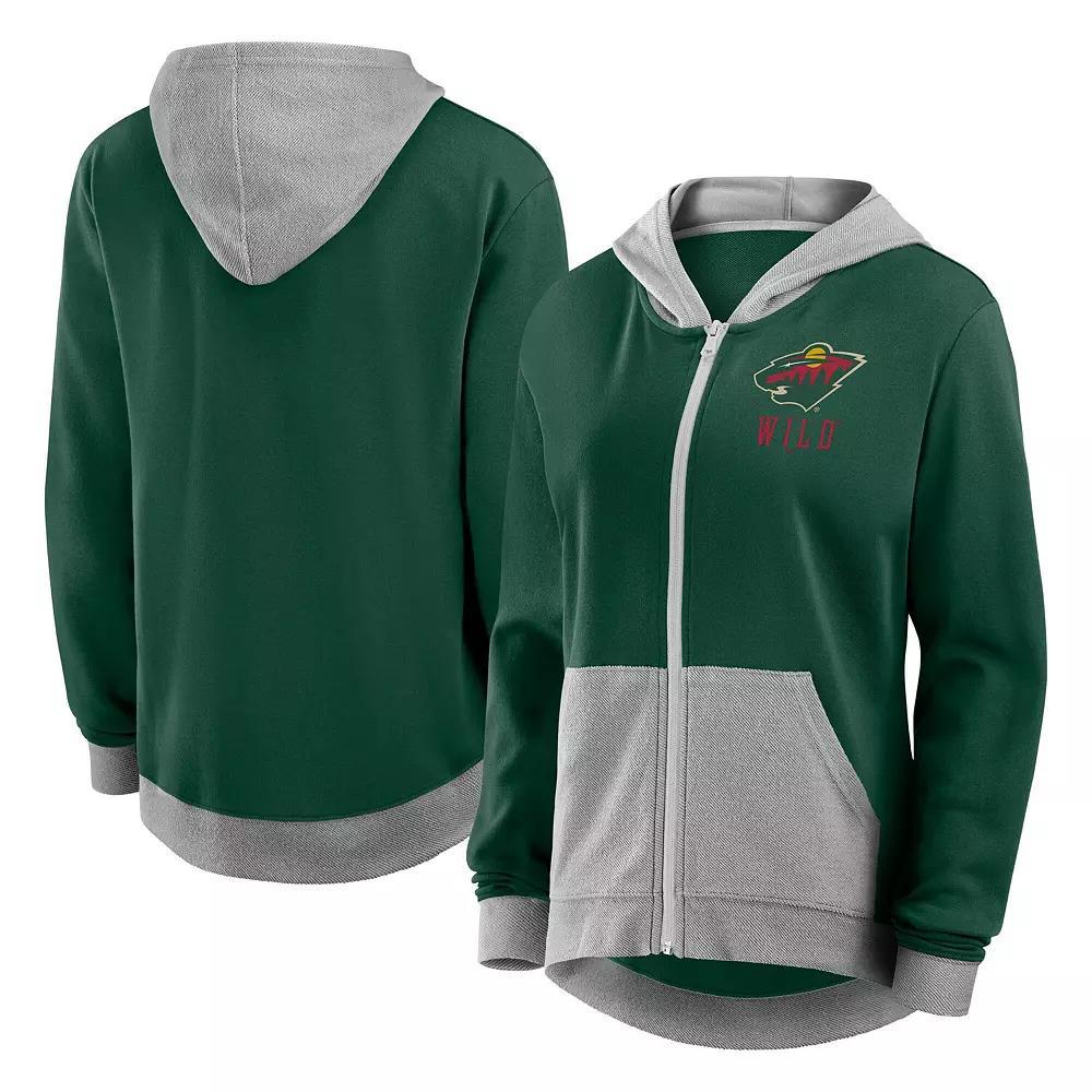 Women's  Navy Chicago Bears Hit It French Terry Full-Zip Hoodie, Size: Small, Blue Product Image