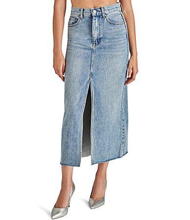 Steve Madden Avani Denim Skirt (Light ) Women's Skirt Product Image