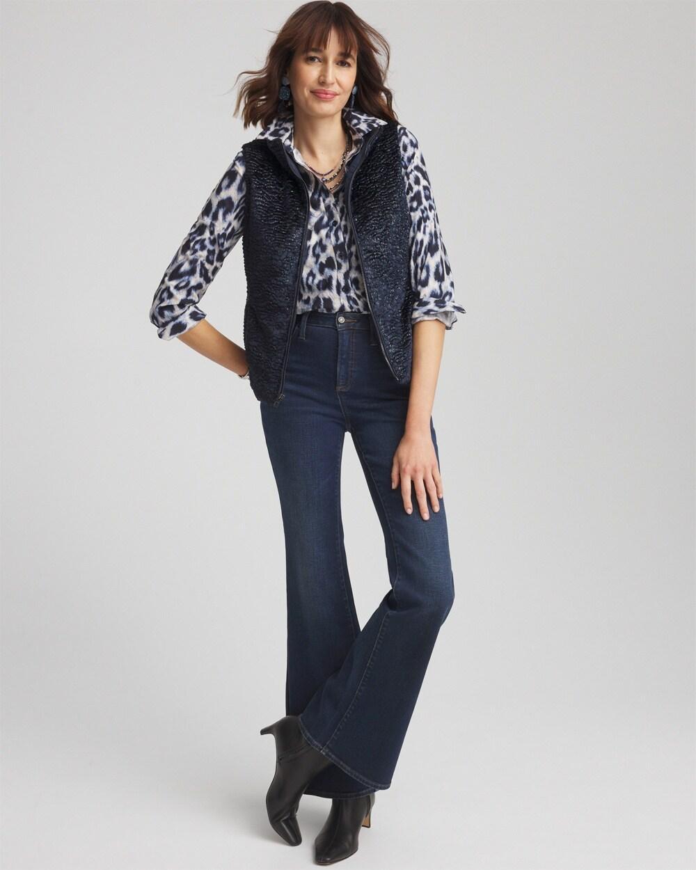 Quilted Faux Fur Vest Product Image
