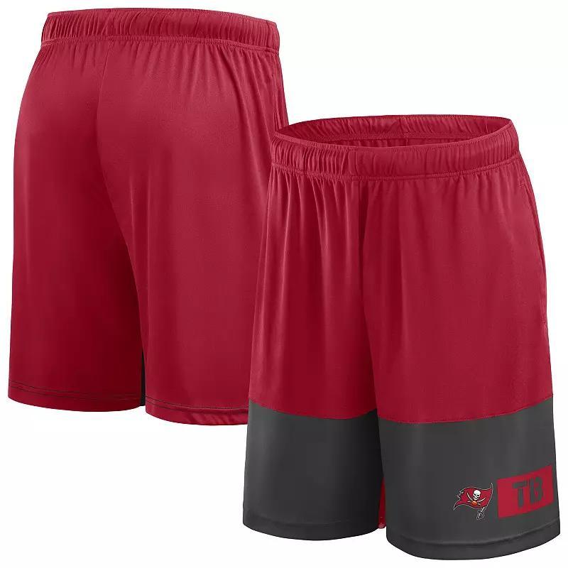 Men's Fanatics Red/Pewter Tampa Bay Buccaneers Best of the Best Performance Shorts, Size: 6XB Product Image