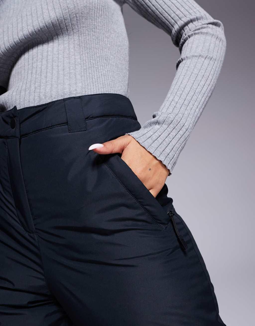 4505 Ski straight leg water repellent ski pants in black  Product Image