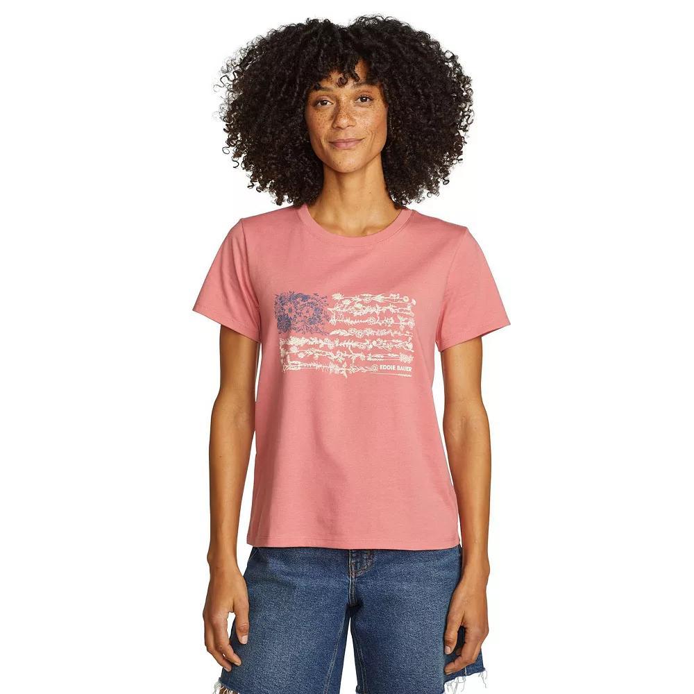 Women's Eddie Bauer Short Sleeve Graphic Tee, Size: Small, Desert Pink Product Image