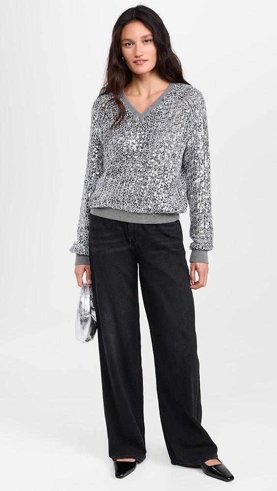 Le Superbe Touch of Grey V Neck Pullover | Shopbop Product Image
