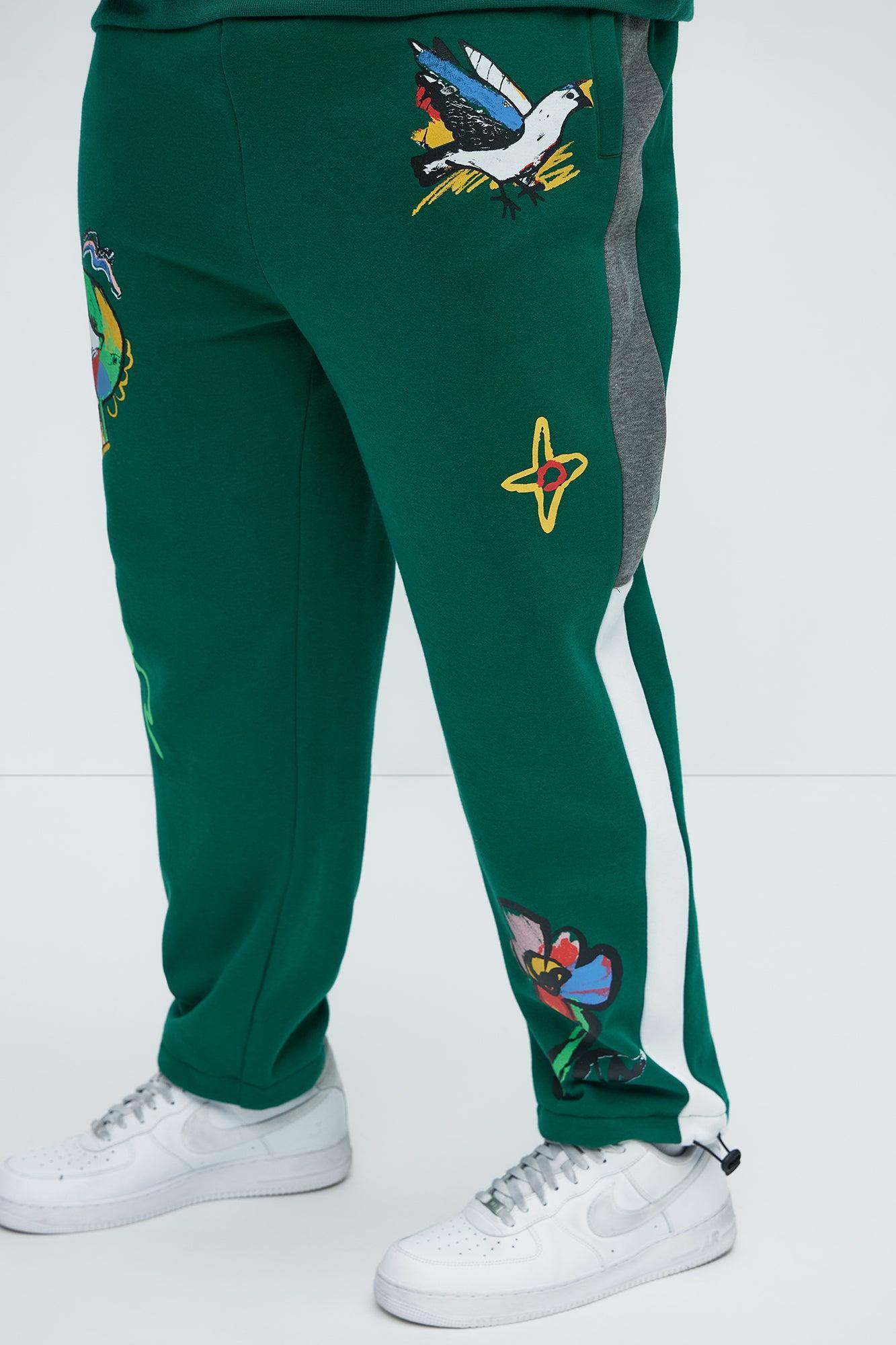 Make Art Sweatpants - Green Product Image